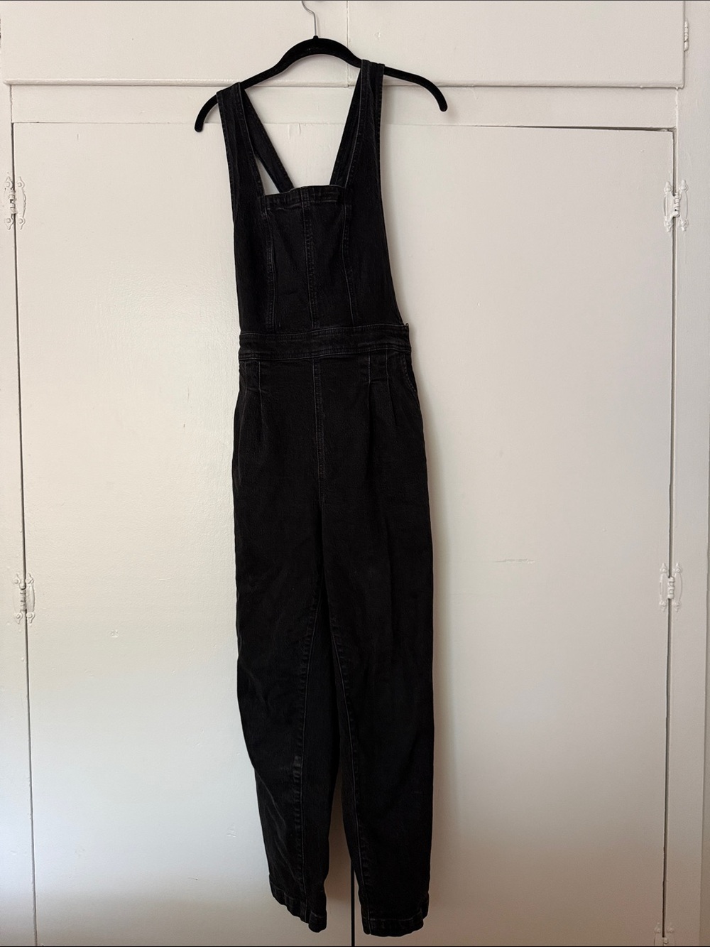 Black Women's Denim Overalls Jeans